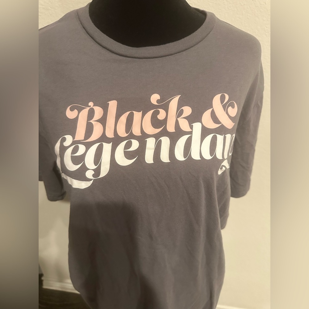 Gray Graphic Tee - Black & Legendary